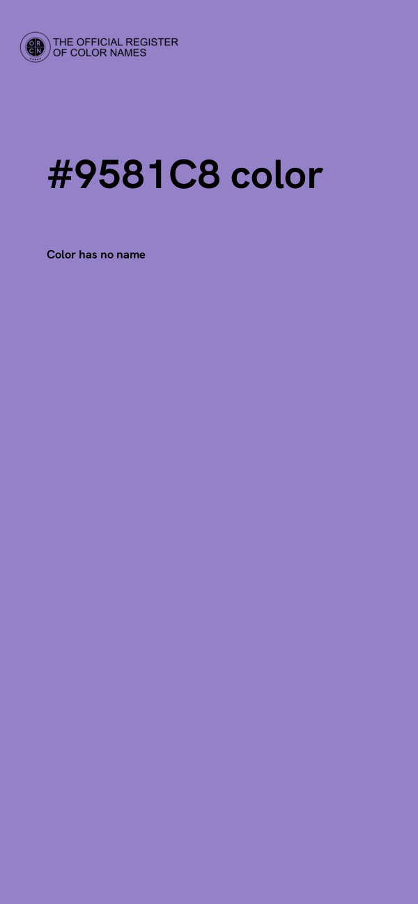 #9581C8 color image