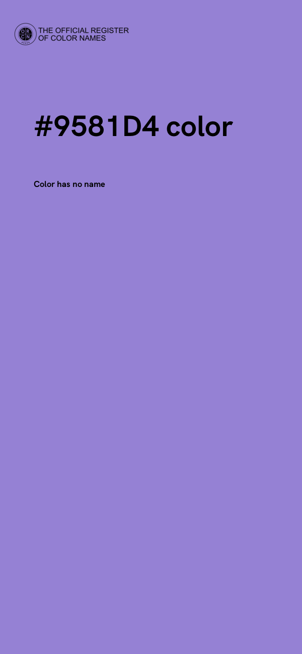 #9581D4 color image