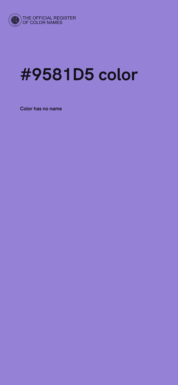 #9581D5 color image