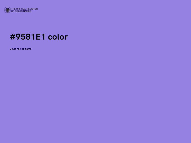 #9581E1 color image