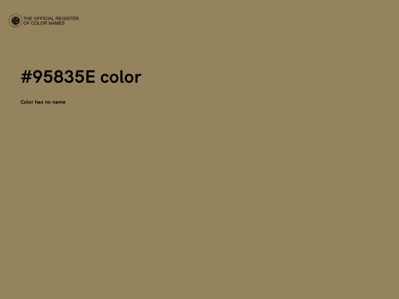 #95835E color image