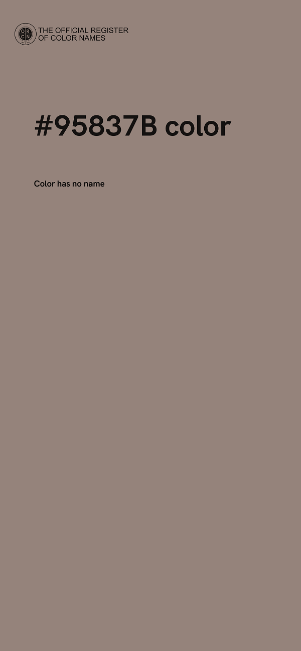 #95837B color image