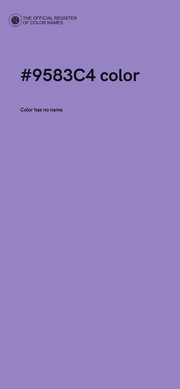 #9583C4 color image