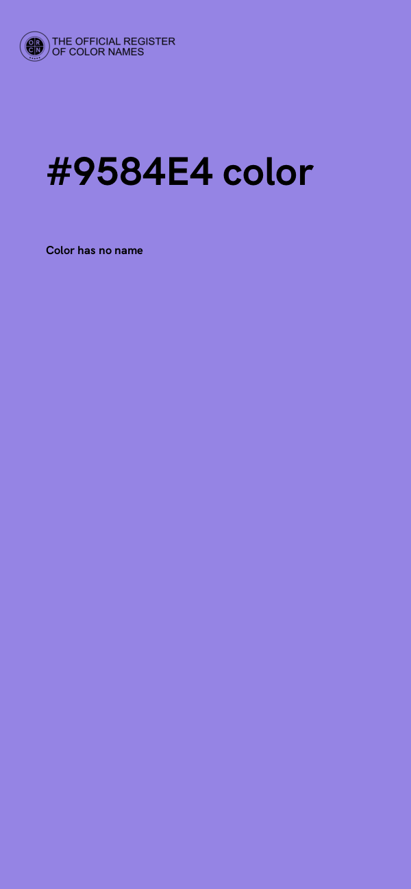 #9584E4 color image