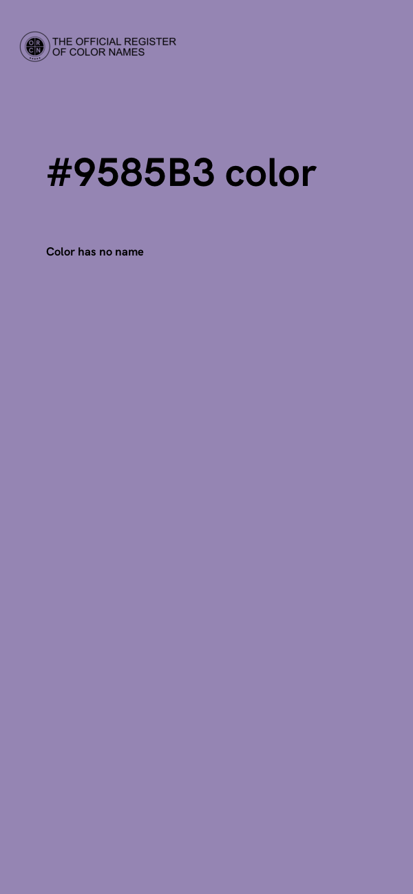 #9585B3 color image