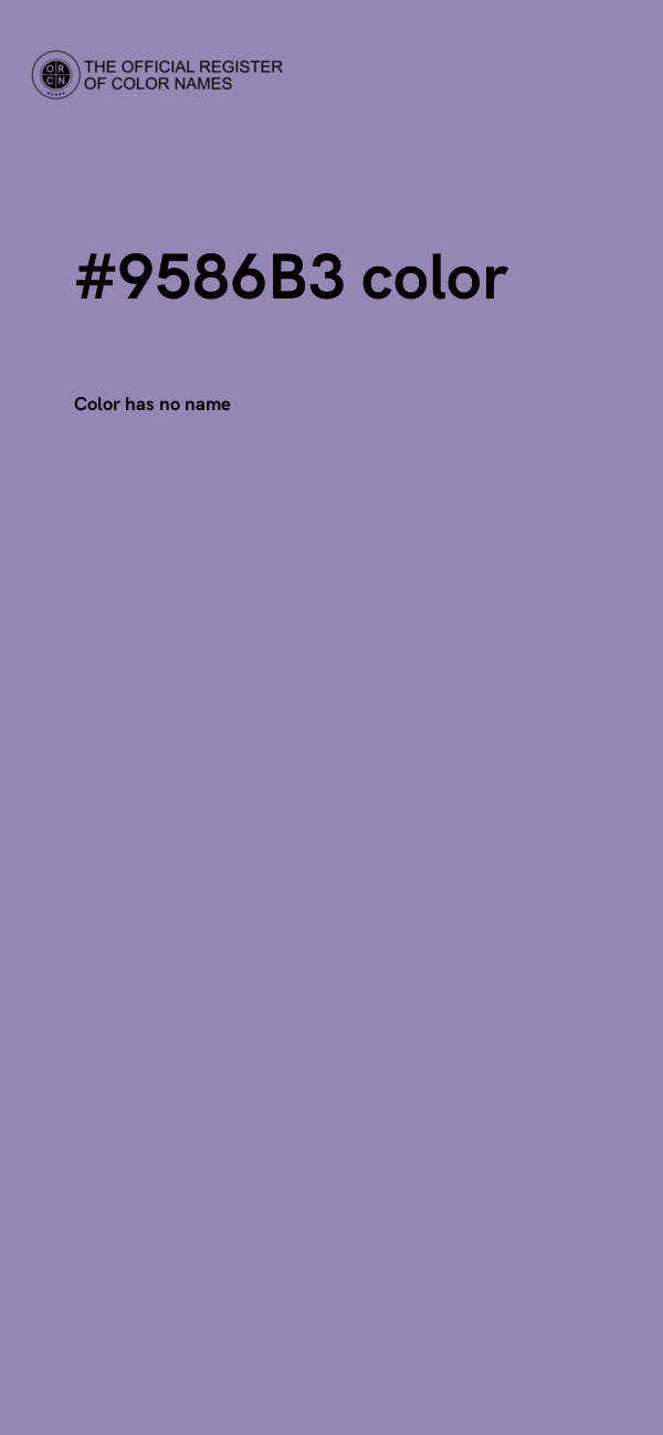 #9586B3 color image