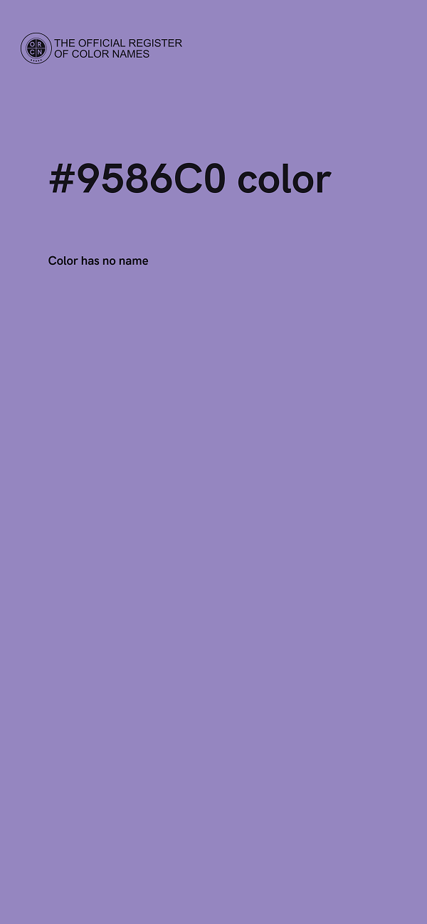 #9586C0 color image