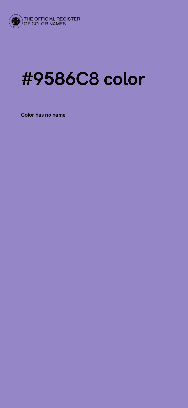 #9586C8 color image