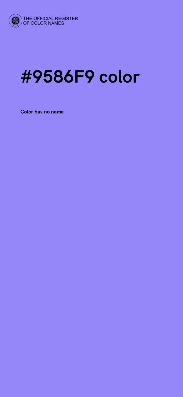 #9586F9 color image