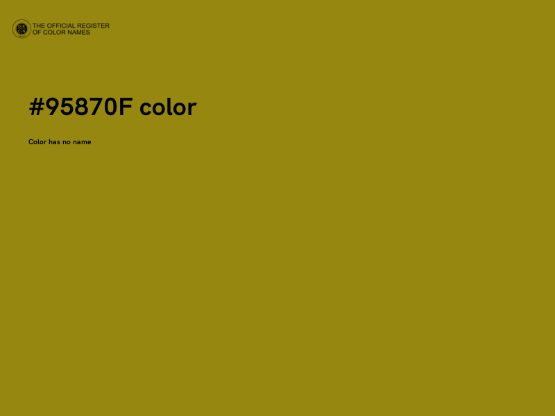 #95870F color image