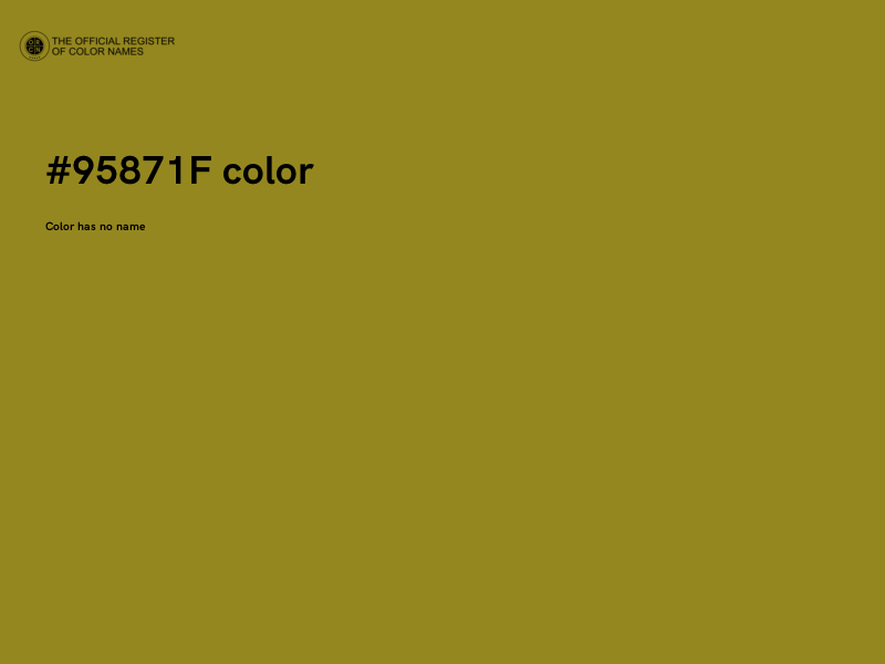 #95871F color image