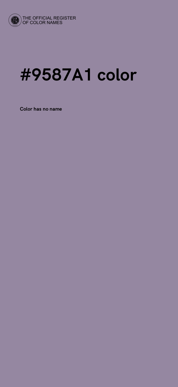 #9587A1 color image