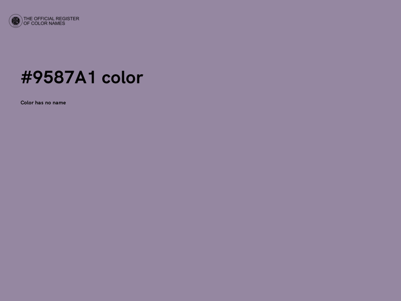 #9587A1 color image