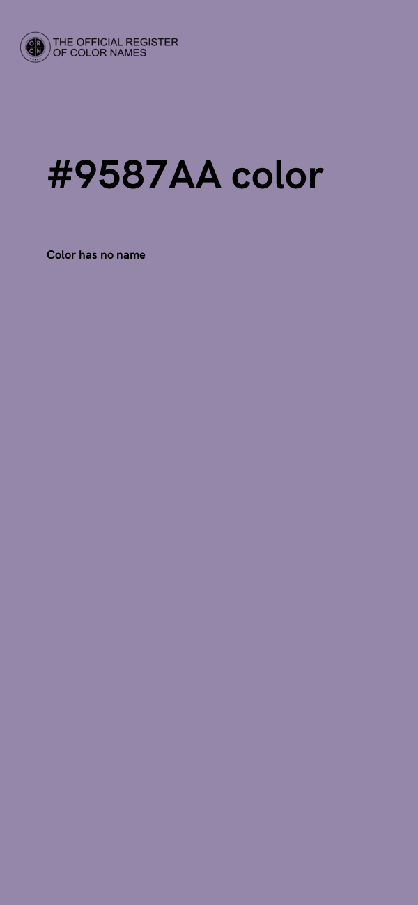 #9587AA color image