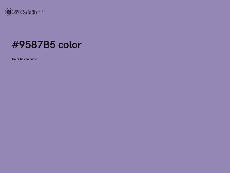 #9587B5 color image