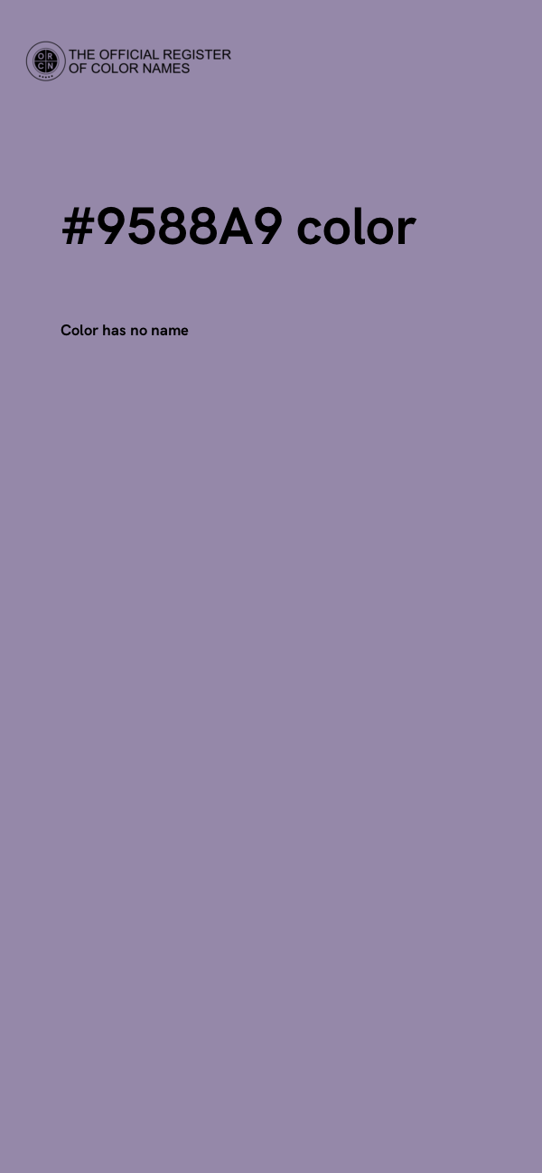 #9588A9 color image