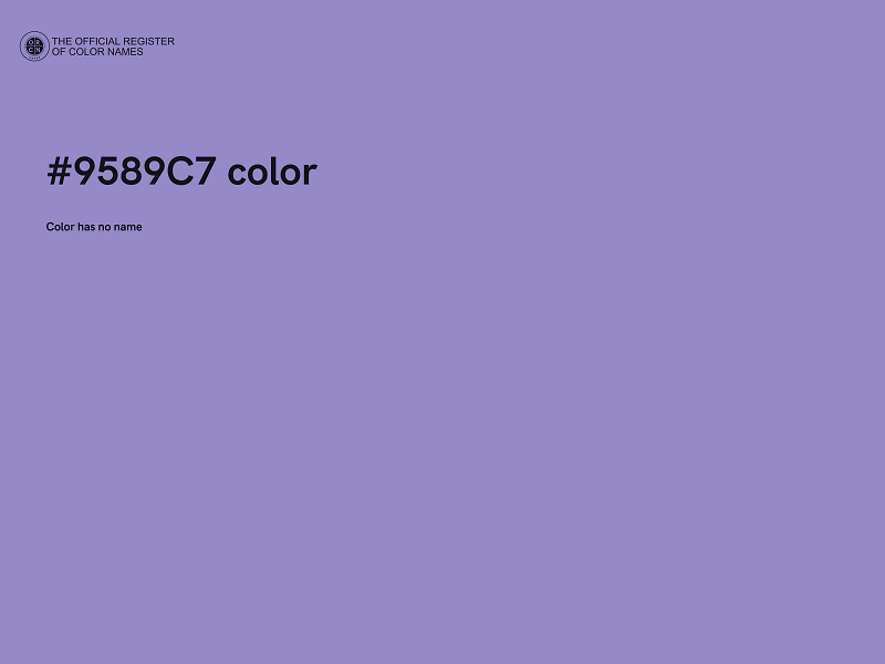 #9589C7 color image