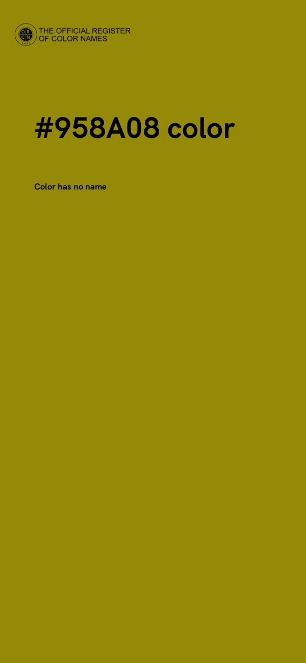#958A08 color image