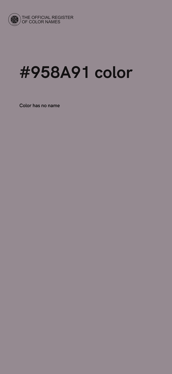 #958A91 color image