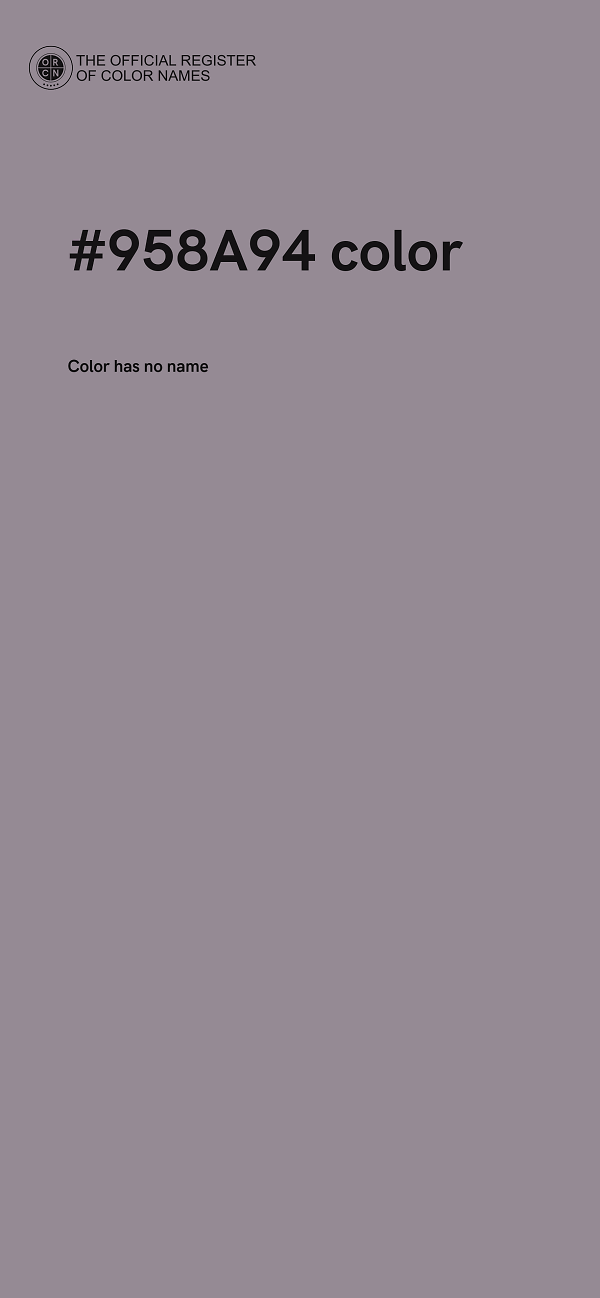 #958A94 color image