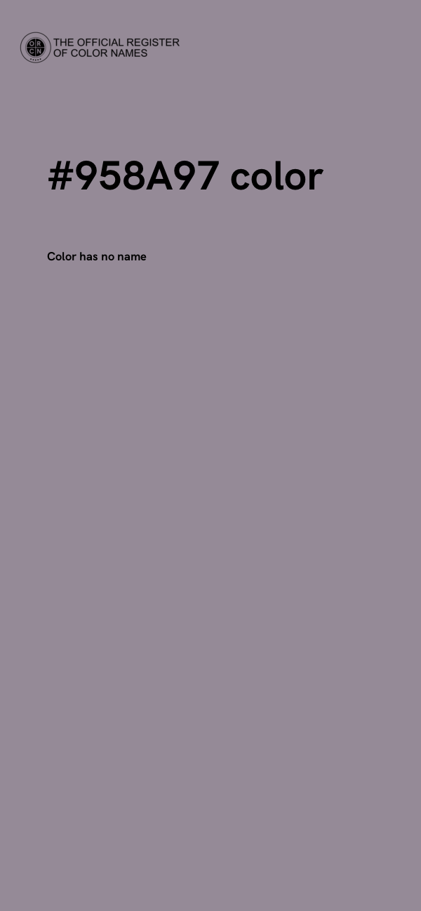 #958A97 color image