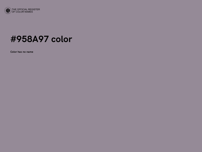 #958A97 color image