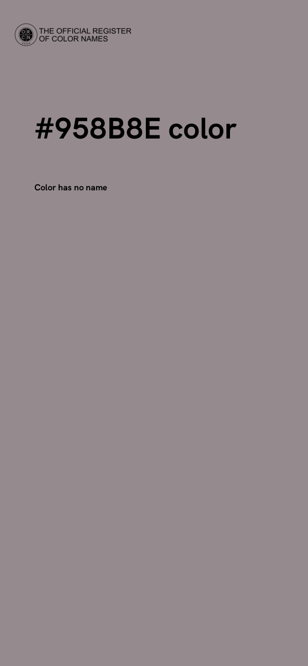 #958B8E color image