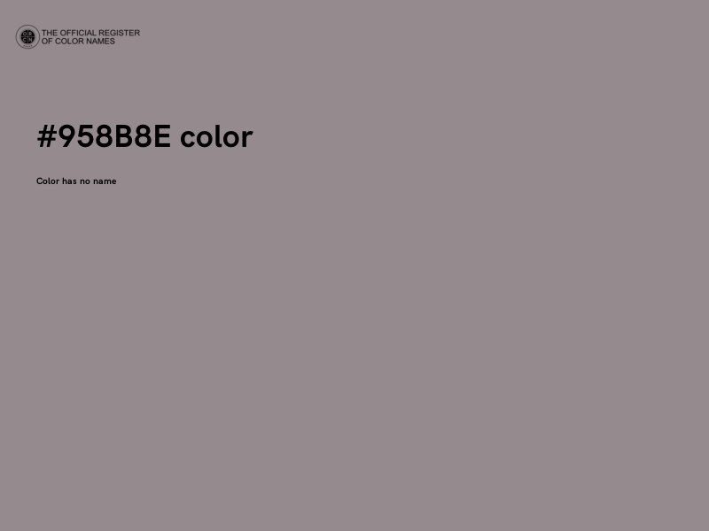 #958B8E color image