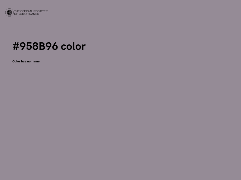 #958B96 color image