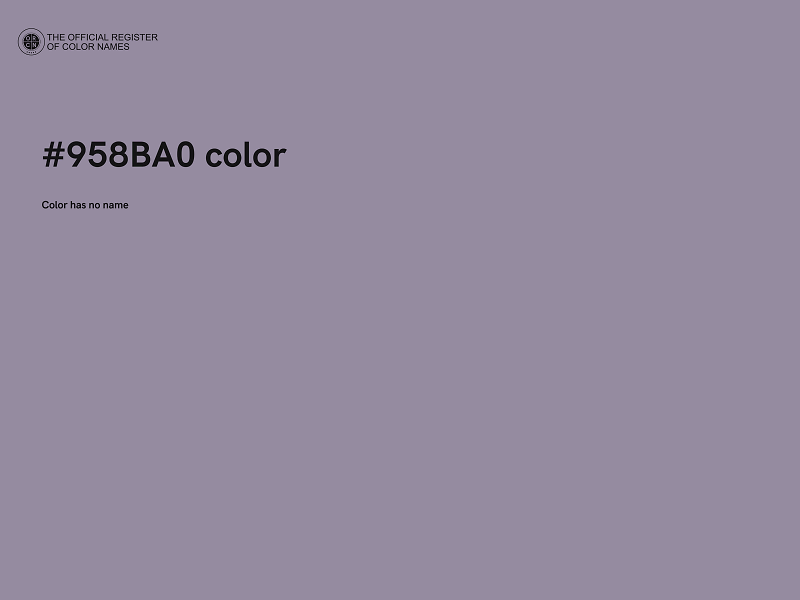 #958BA0 color image