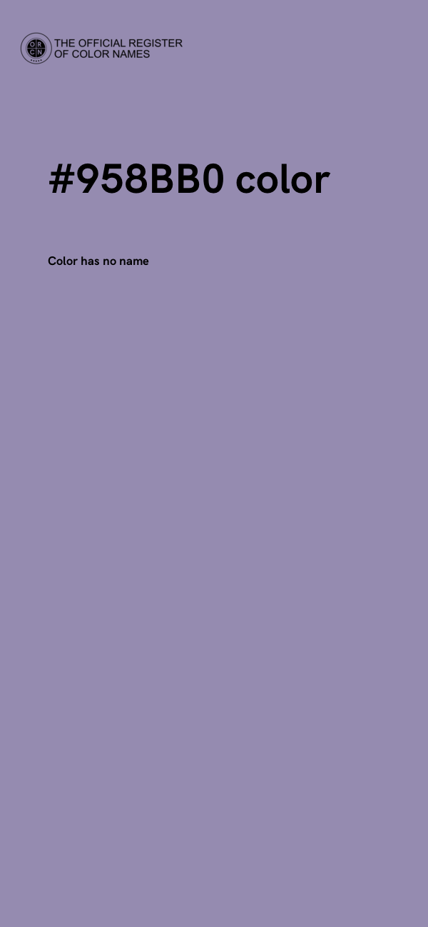 #958BB0 color image