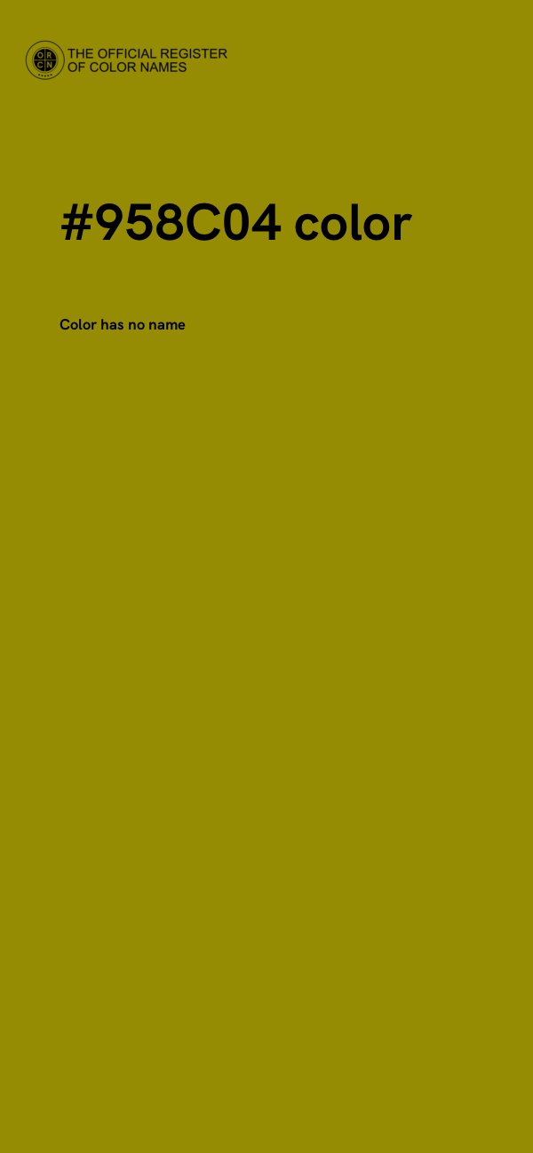 #958C04 color image