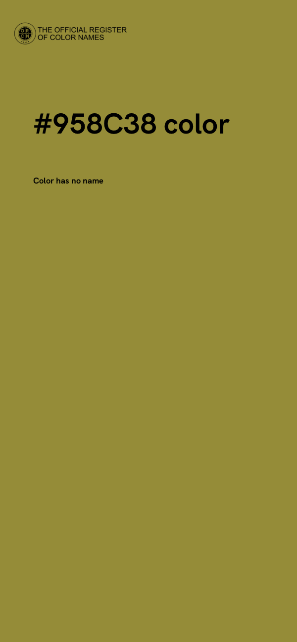 #958C38 color image