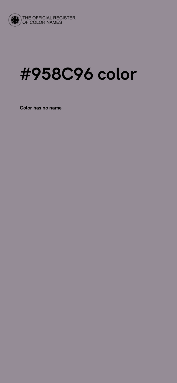 #958C96 color image