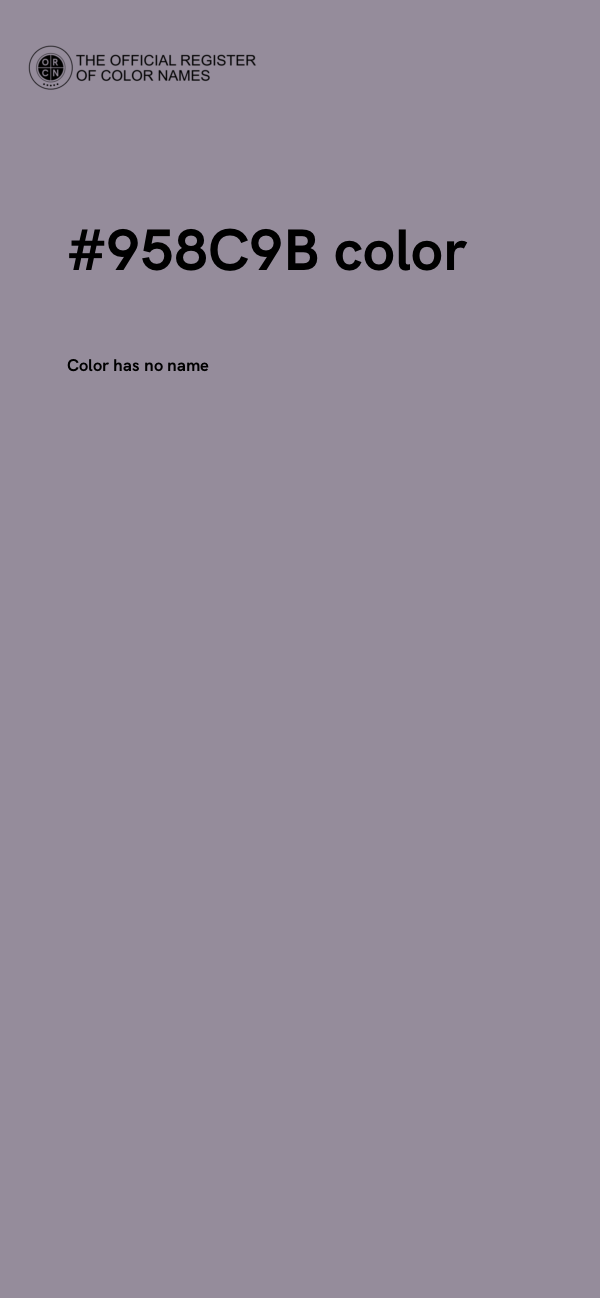 #958C9B color image