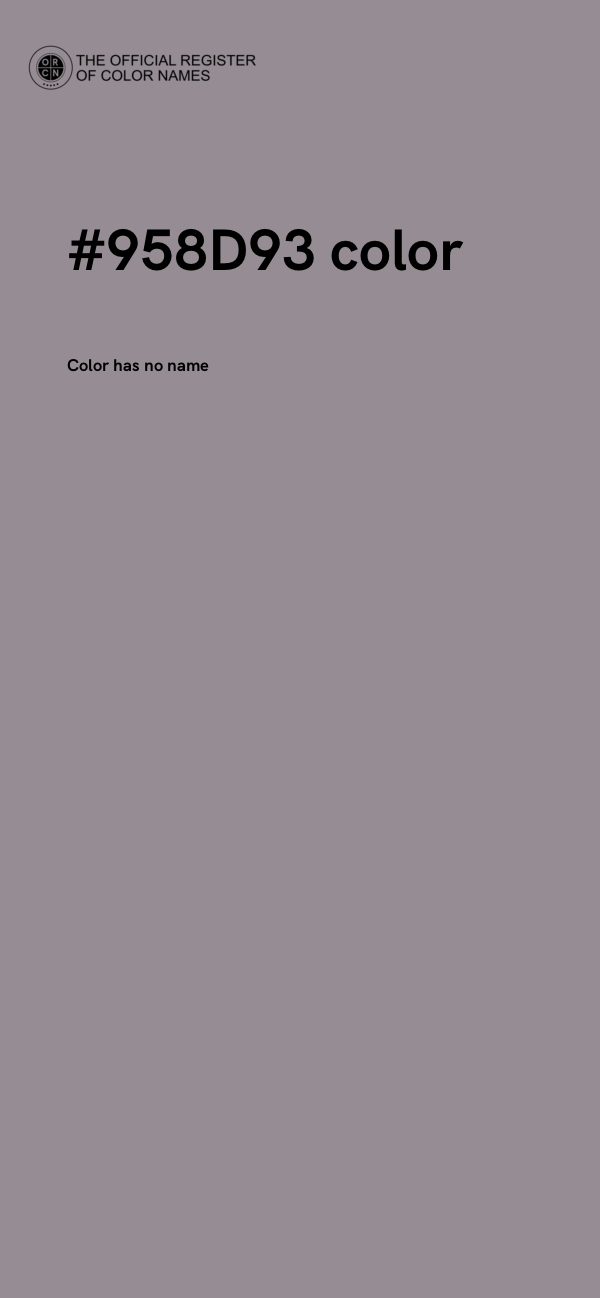 #958D93 color image
