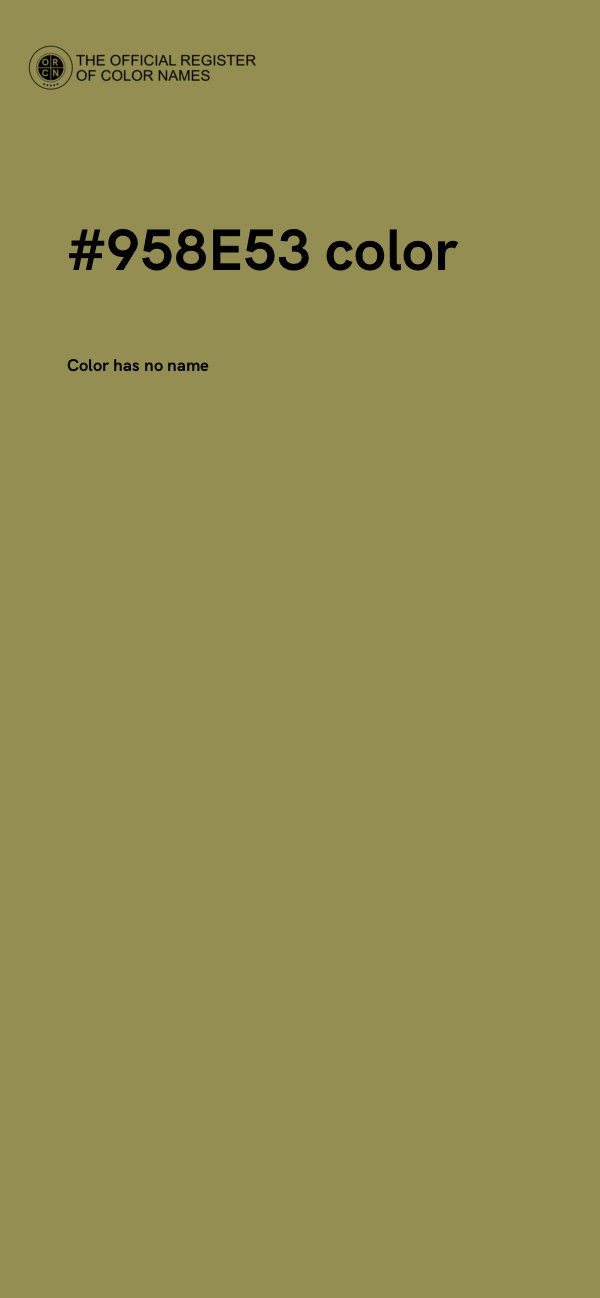 #958E53 color image