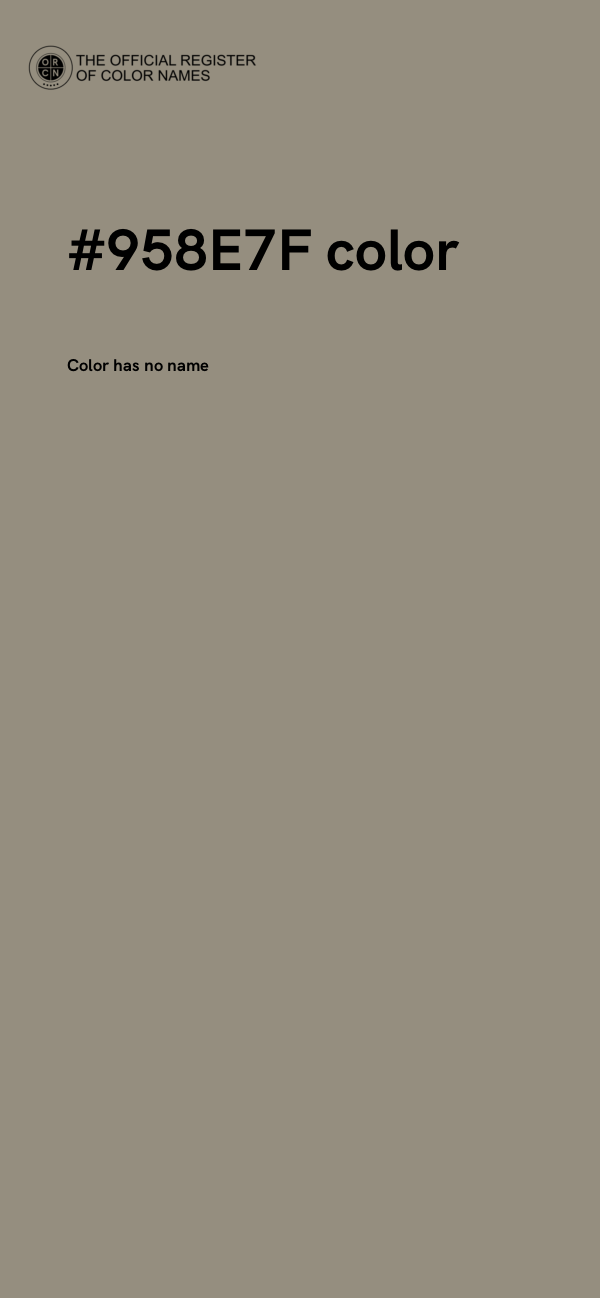 #958E7F color image