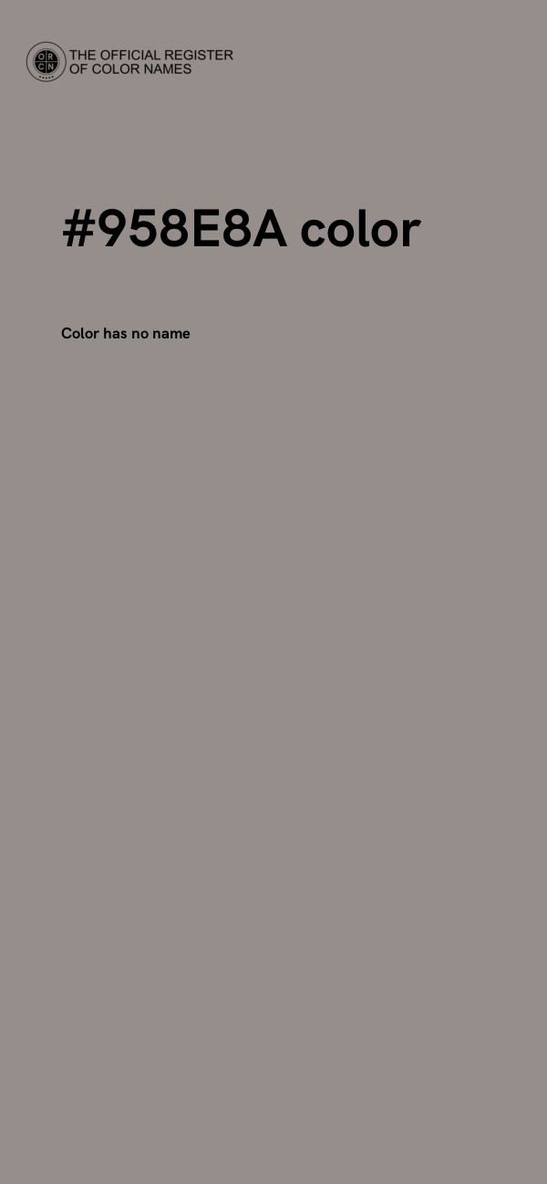 #958E8A color image