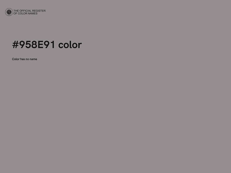 #958E91 color image