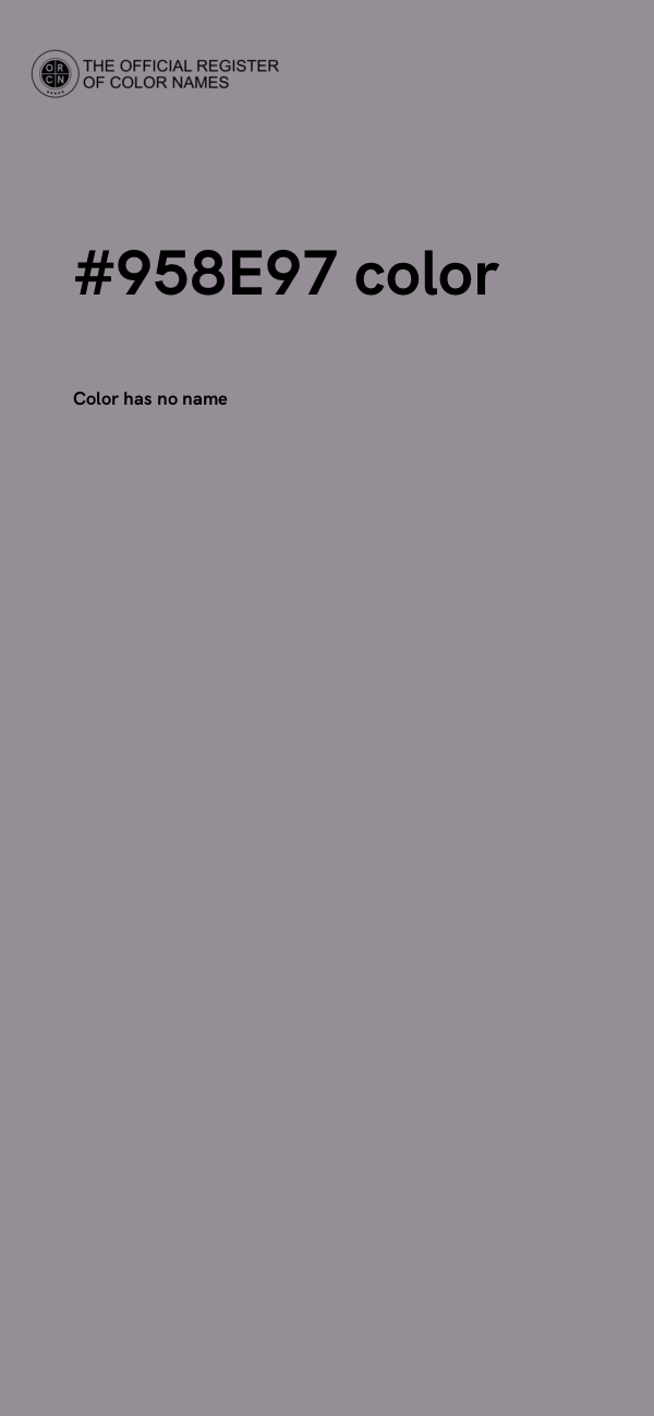 #958E97 color image