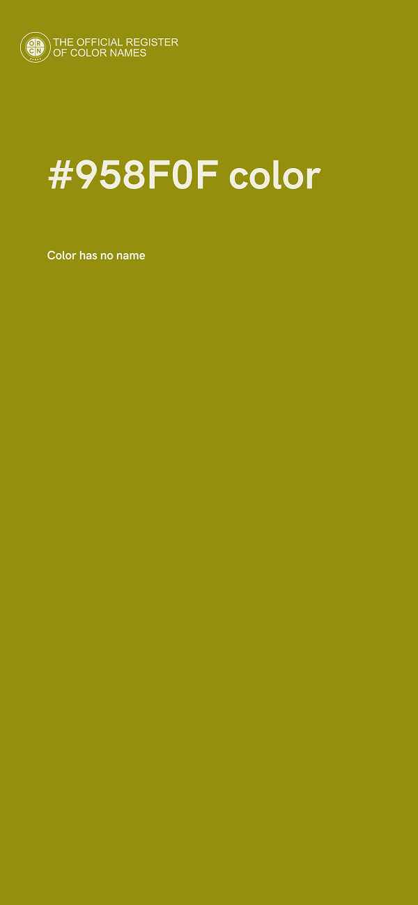 #958F0F color image