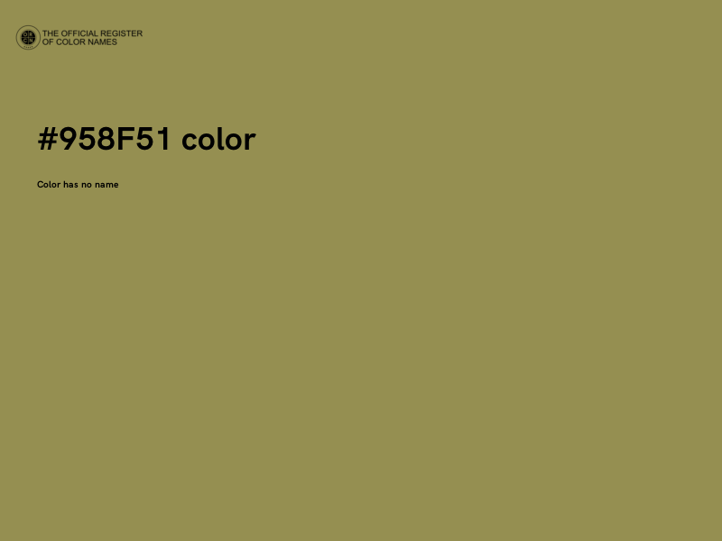 #958F51 color image