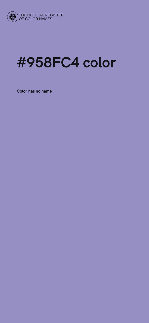 #958FC4 color image