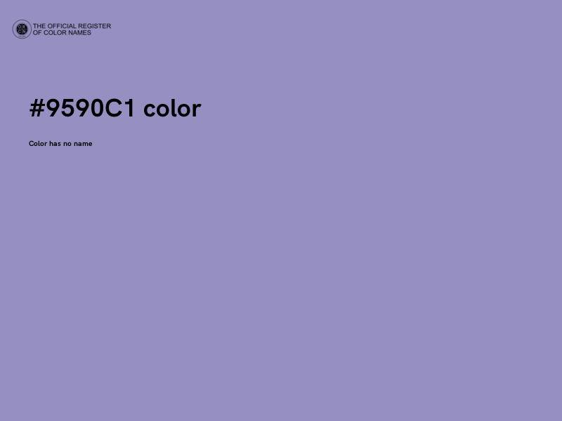 #9590C1 color image