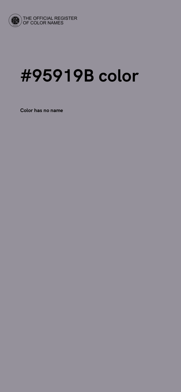 #95919B color image