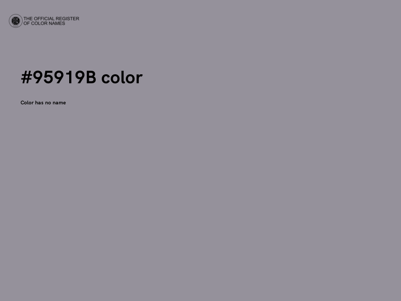 #95919B color image