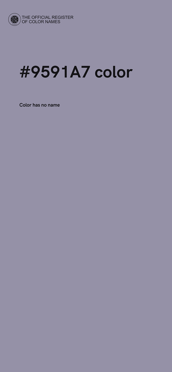 #9591A7 color image