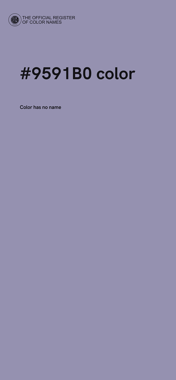 #9591B0 color image