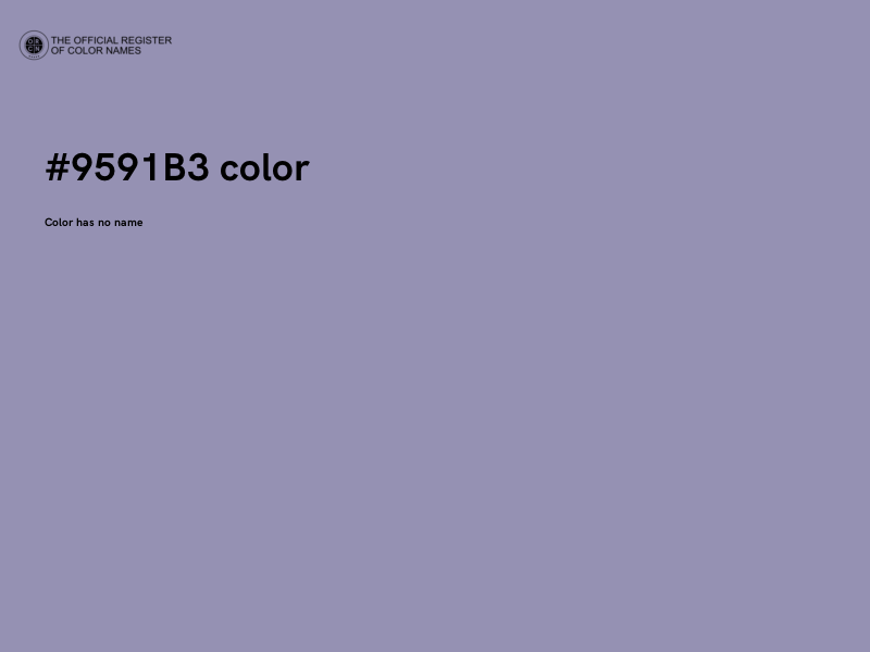 #9591B3 color image
